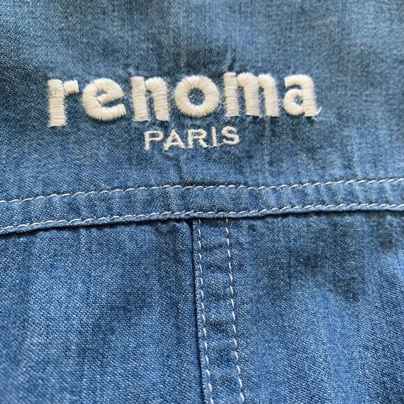 Vintage Renoma Paris Japan Apron Association Utility Jacket Denim Streetwear XL - Picture 9 of 16